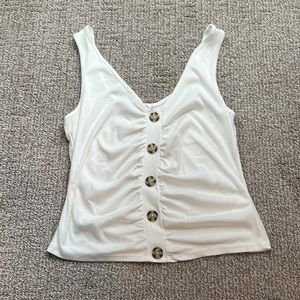 Lush White Tank Top // Size M